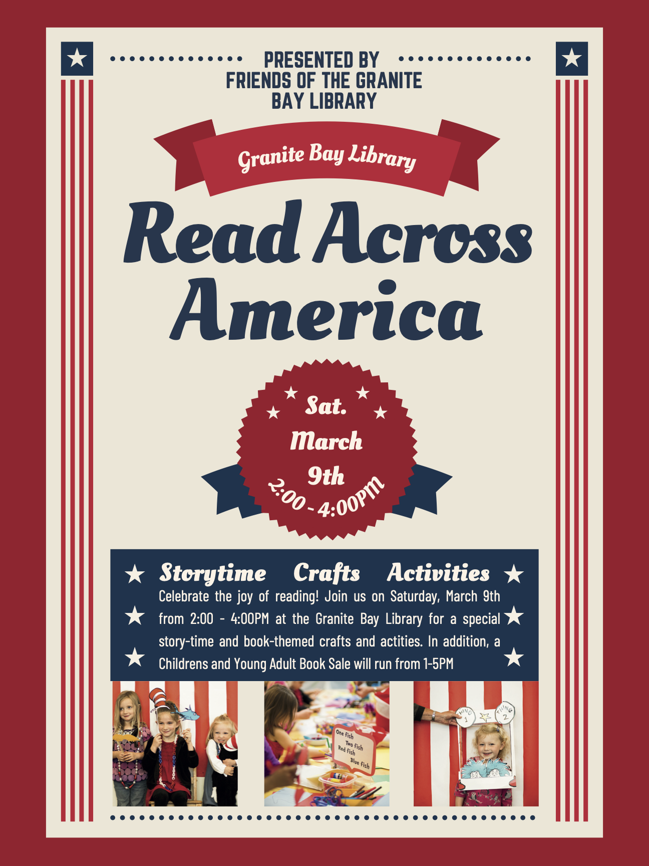 2024ReadAcrossAmericaFlyer Friends of the Granite Bay Library